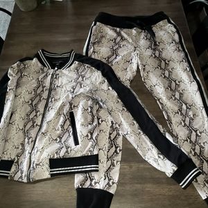 Boston Proper Tracksuit Sweatsuit Pants and Jacket XS/S
